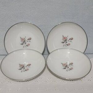 Gorgeous Vintage Noritake Fine China 4 Dessert / Fruit Bowls. Margot